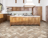 Brickstone Ivory 5X10 Brick Pattern Porcelain Tile