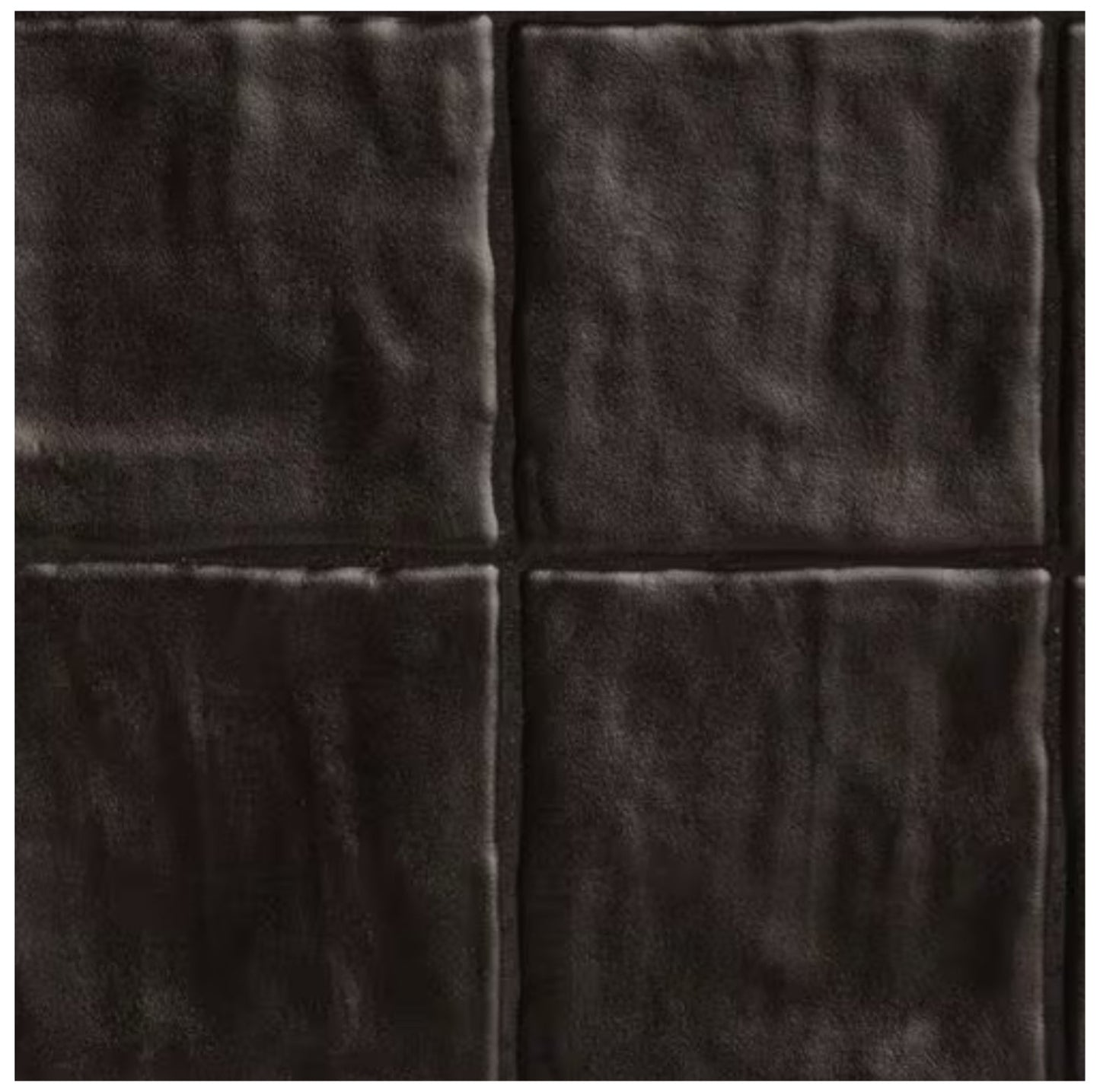 Zelyge Midnight Zest 4x4 Satin Ceramic Zellige Look Wall Tile