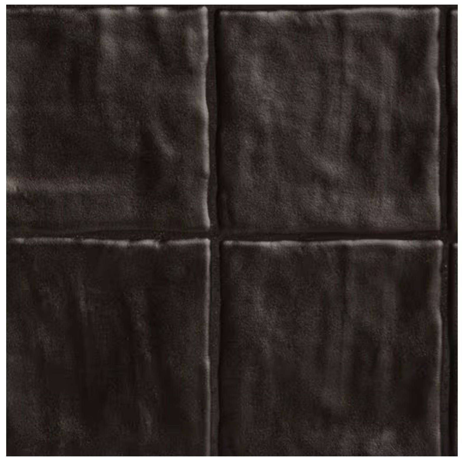 Zelyge Midnight Zest 4x4 Satin Ceramic Zellige Look Wall Tile