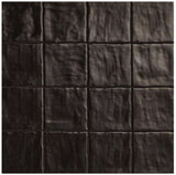 Zelyge Midnight Zest 4x4 Satin Ceramic Zellige Look Wall Tile