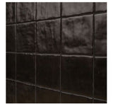 Zelyge Midnight Zest 4x4 Satin Ceramic Zellige Look Wall Tile