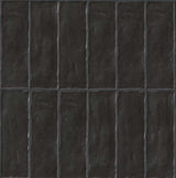 Zelyge Midnight Zest 2.5x8 Satin Ceramic Zellige Look Wall Tile