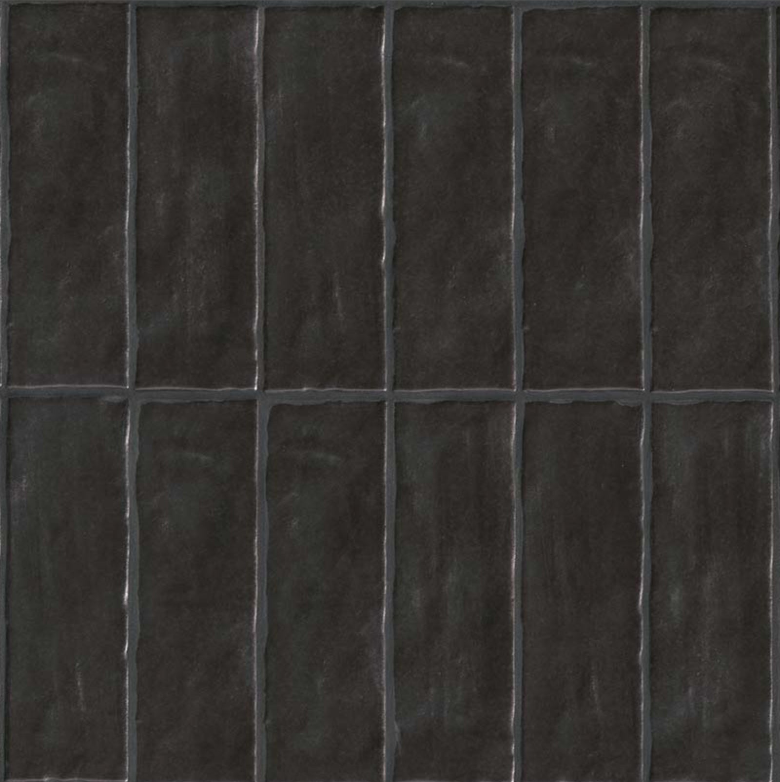 Zelyge Midnight Zest 2.5x8 Satin Ceramic Zellige Look Wall Tile