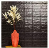 Zelyge Midnight Zest 2.5x8 Satin Ceramic Zellige Look Wall Tile