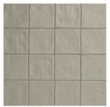 Zelyge Aloe Zest 4” x 4” Satin Ceramic Zellige Look Wall Tile