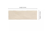 Zelyge Sand Zest 2.5" x 8" Satin Ceramic Zellige Look Wall Tile