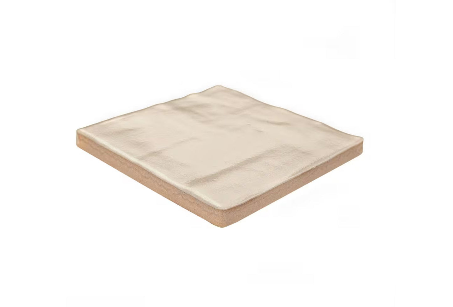 Zelyge Sand Zest 4” x 4” Satin Ceramic Zellige Look Wall Tile