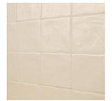 Zelyge Sand Zest 4” x 4” Satin Ceramic Zellige Look Wall Tile