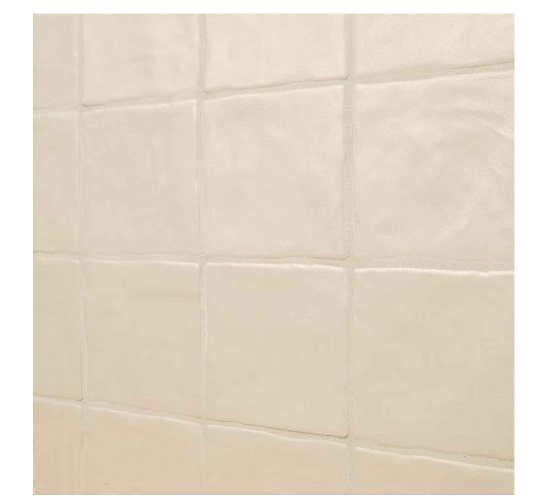 Zelyge Sand Zest 4” x 4” Satin Ceramic Zellige Look Wall Tile