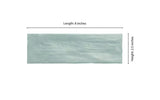 Zelyge Sky Zest Subway 2.5 in. x 8 in. Satin Ceramic Zellige Look Wall Tile