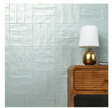 Zelyge Sky Zest Subway 2.5 in. x 8 in. Satin Ceramic Zellige Look Wall Tile