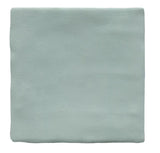 Zelyge Sky Zest 4” x 4” Satin Ceramic Zellige Look Wall Tile