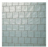 Zelyge Sky Zest 4” x 4” Satin Ceramic Zellige Look Wall Tile