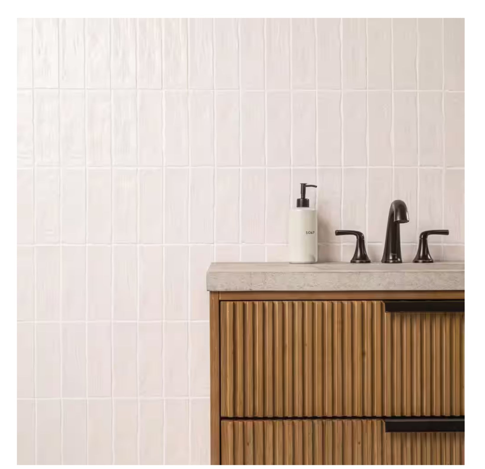 Zelyge Star Zest 2.5” x 8” Satin Ceramic Zellige Look Wall Tile