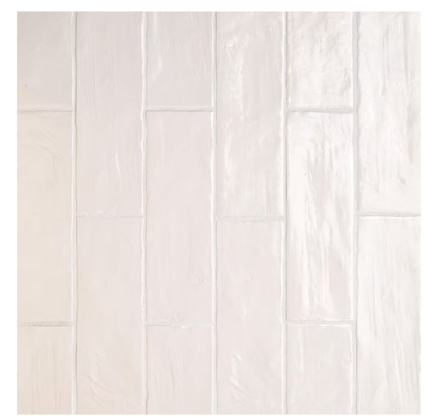 Zelyge Star Zest 2.5” x 8” Satin Ceramic Zellige Look Wall Tile