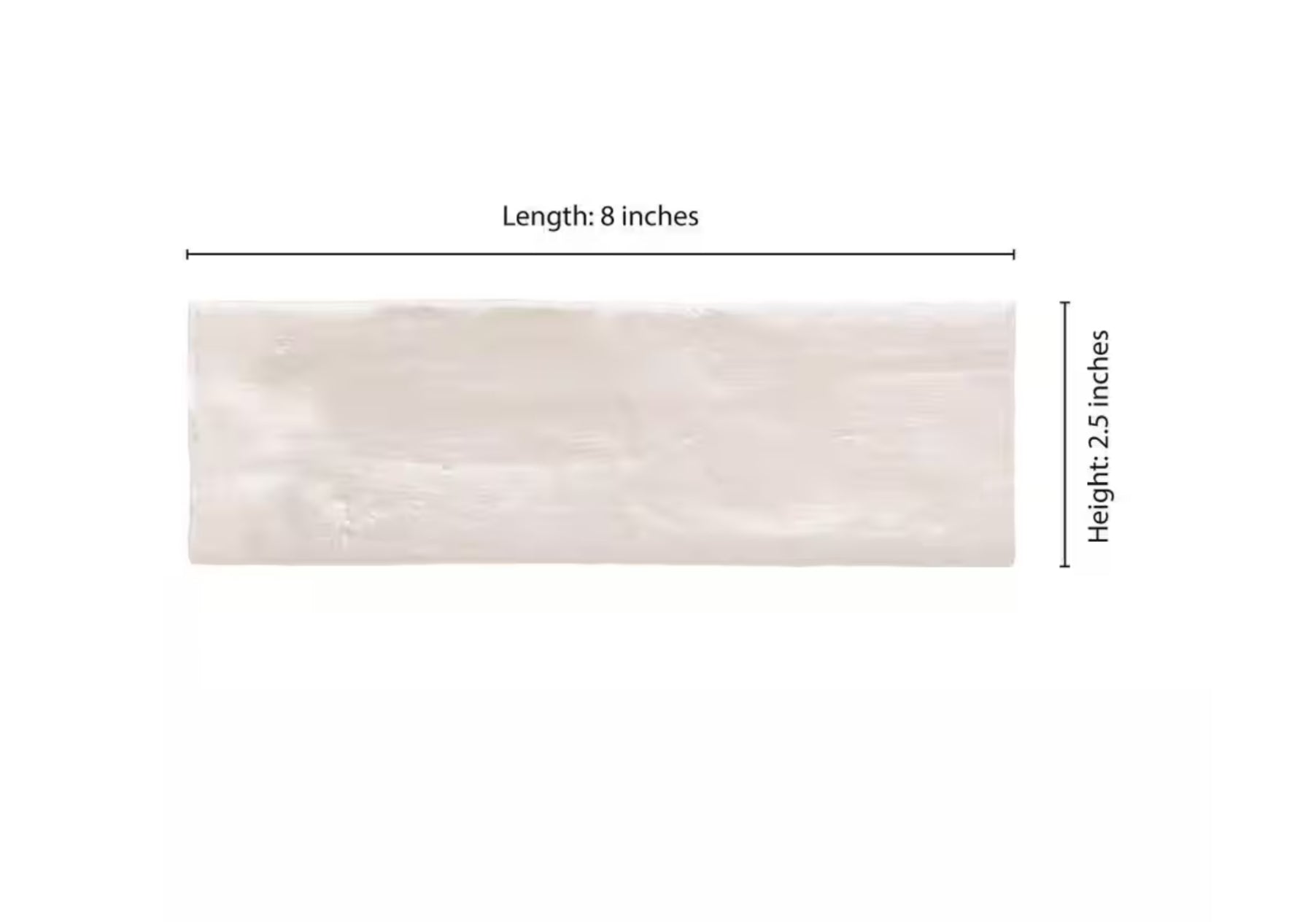 Zelyge Star Zest 2.5” x 8” Satin Ceramic Zellige Look Wall Tile