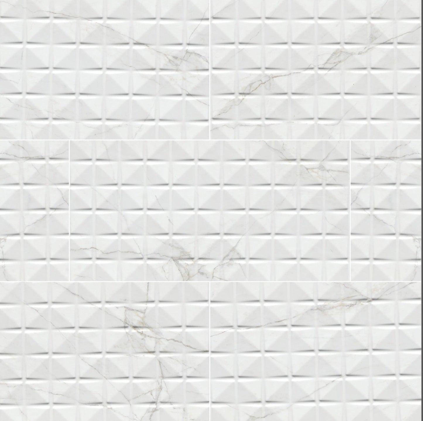 MSI Dymo - 12" x 24" Geometric Chex Wall Tile - Glossy Visual