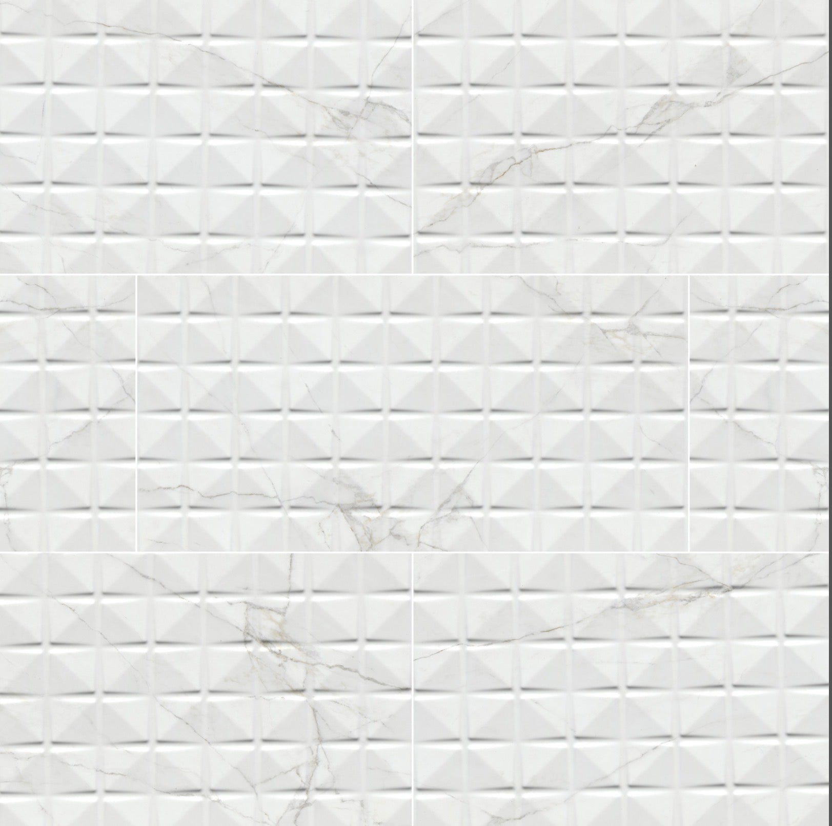 MSI Dymo - 12" x 24" Geometric Chex Wall Tile - Glossy Visual