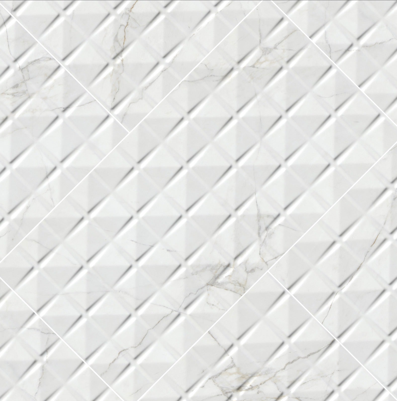 MSI Dymo - 12" x 24" Geometric Chex Wall Tile - Glossy Visual
