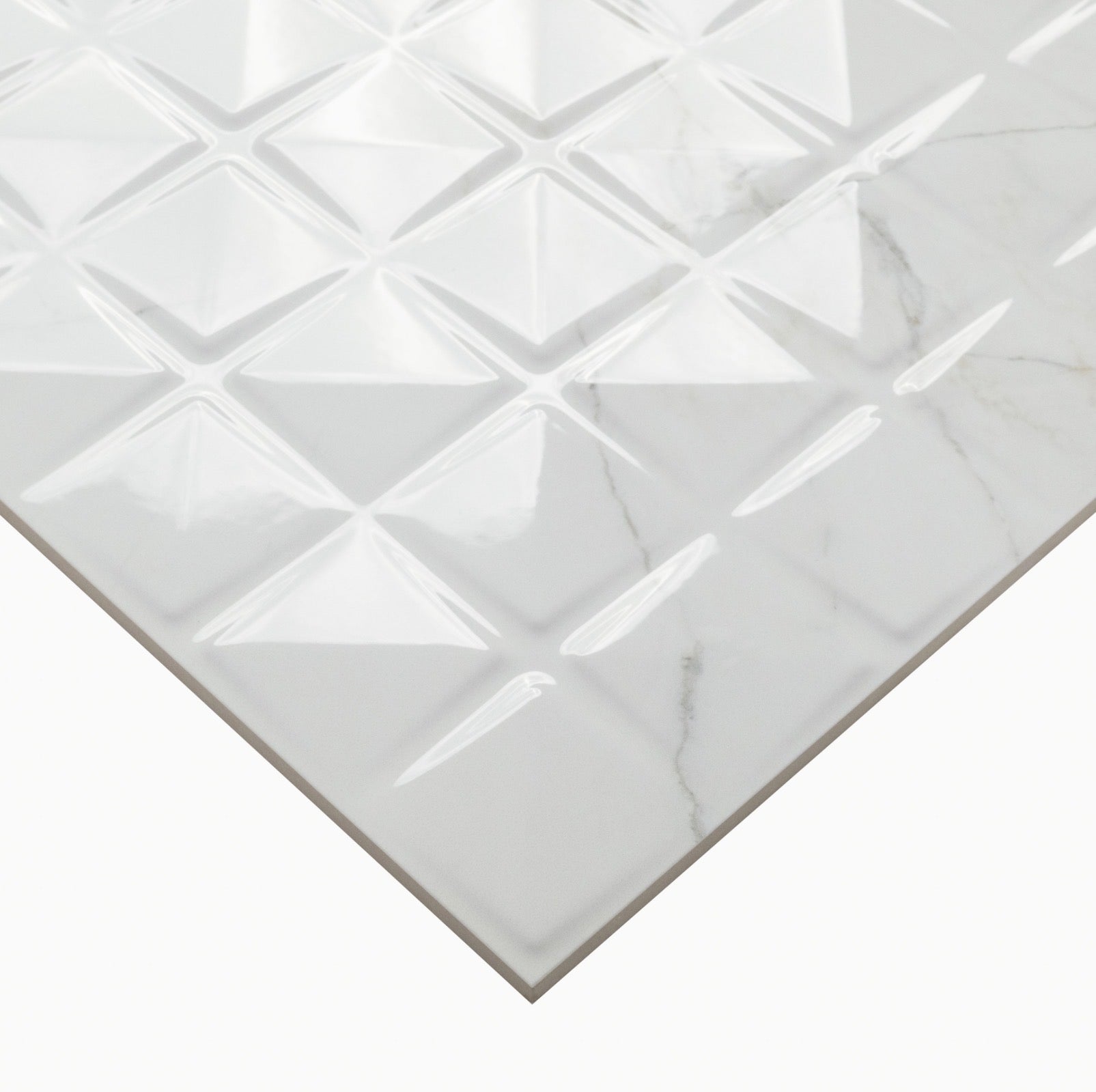 MSI Dymo - 12" x 24" Geometric Chex Wall Tile - Glossy Visual