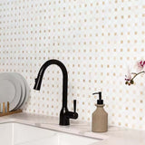 MSI Bianco Dolomite Crema Dotty Polished Marble Mosaic