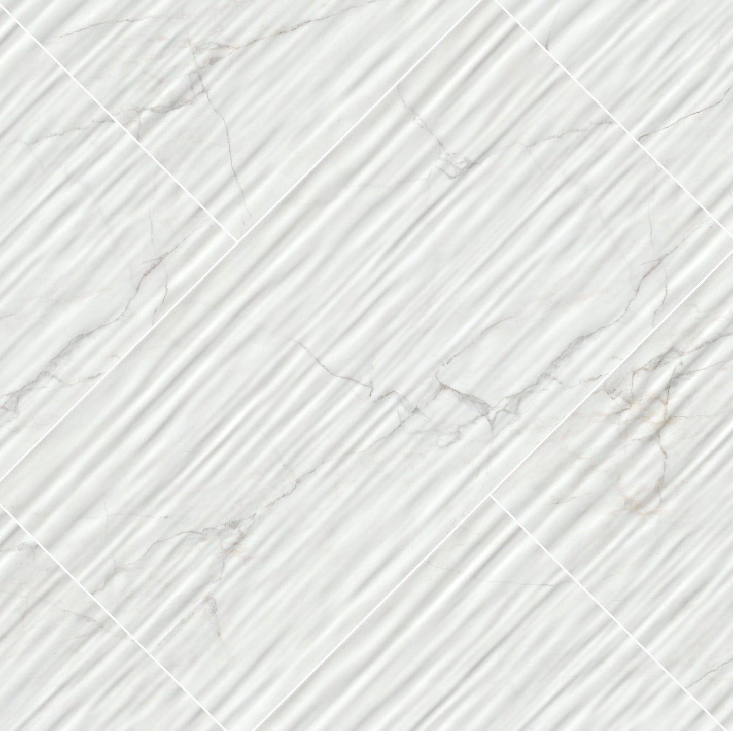 Dymo Calacatta Stripe White 12X24