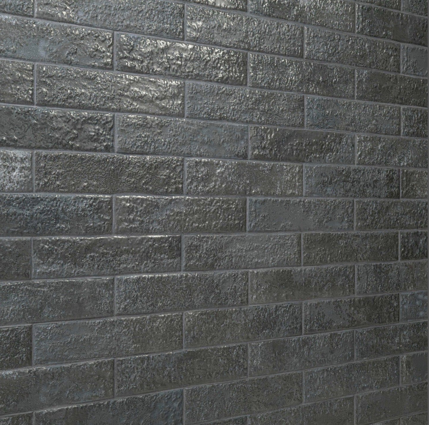 Mattonella Carbone 2.5X10 Glazed Porcelain Wall Tile