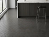 3“ Hexagon Basalt Mosaic Honed