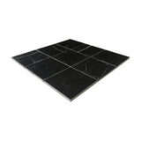 Nero Marquina Black 4x4 Marble Tile Polished