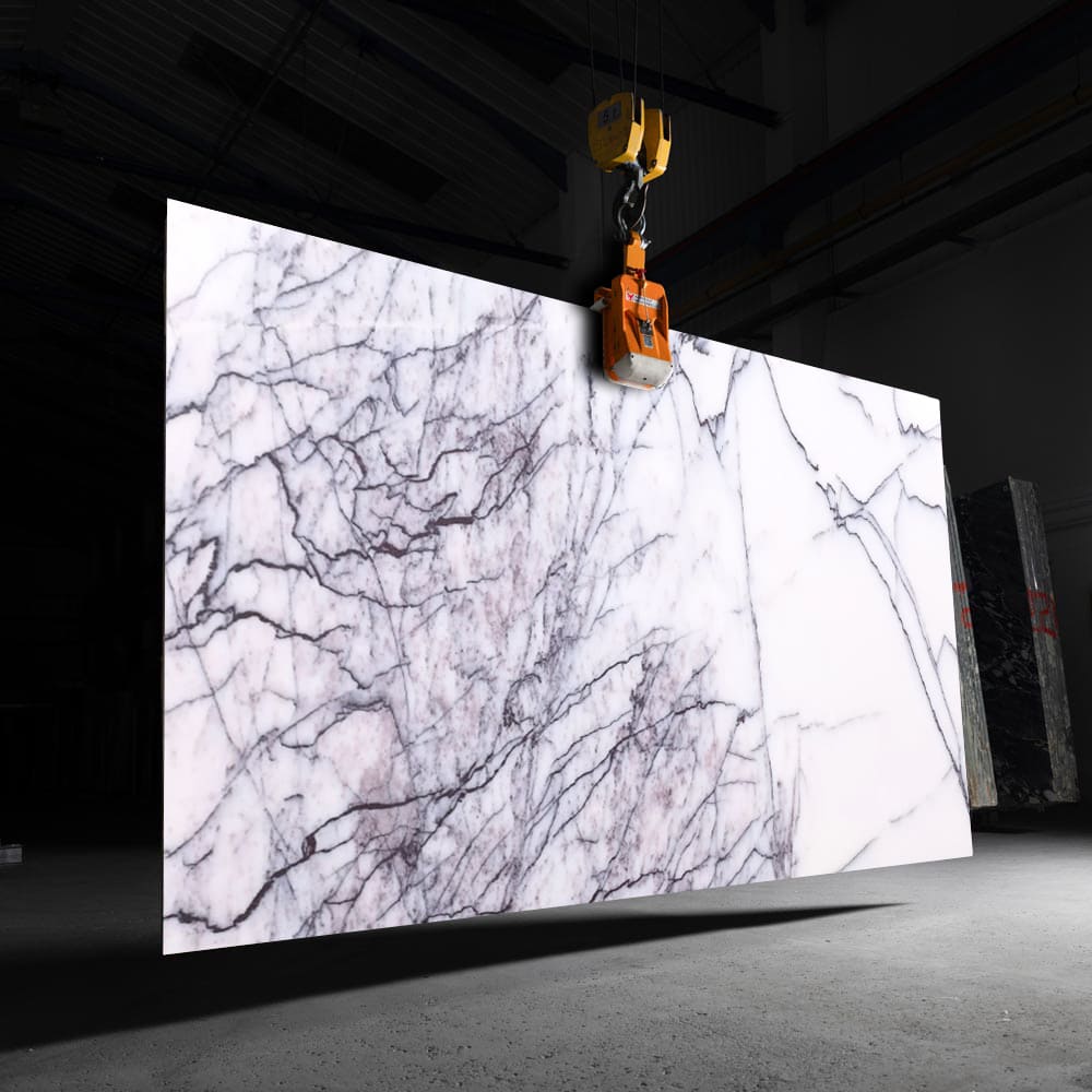 Lilac 3/4" Marble Slab Honed