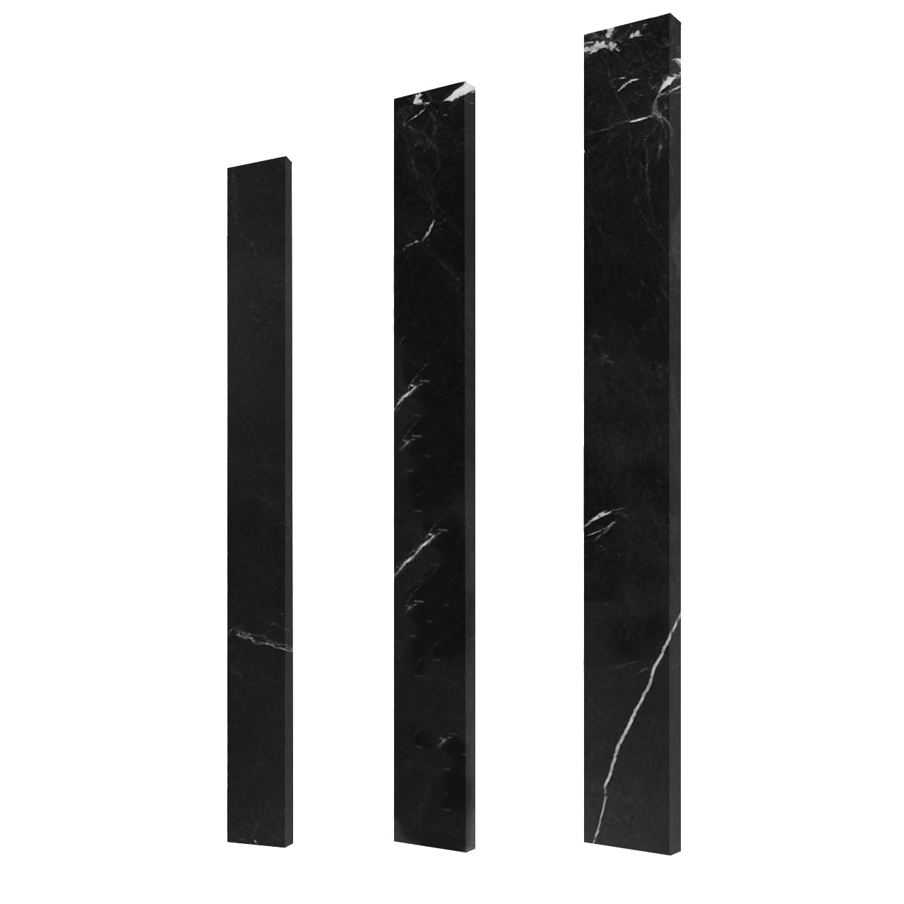 Nero Marquina Black Marble 4" x 48" Door Threshold Saddle Polished