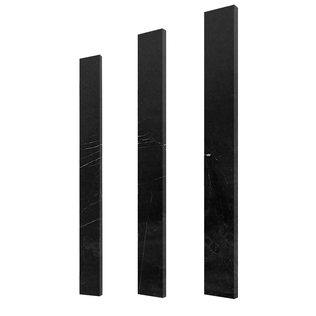 Nero Marquina Black Marble 5" x 36" Door Threshold Saddle Honed