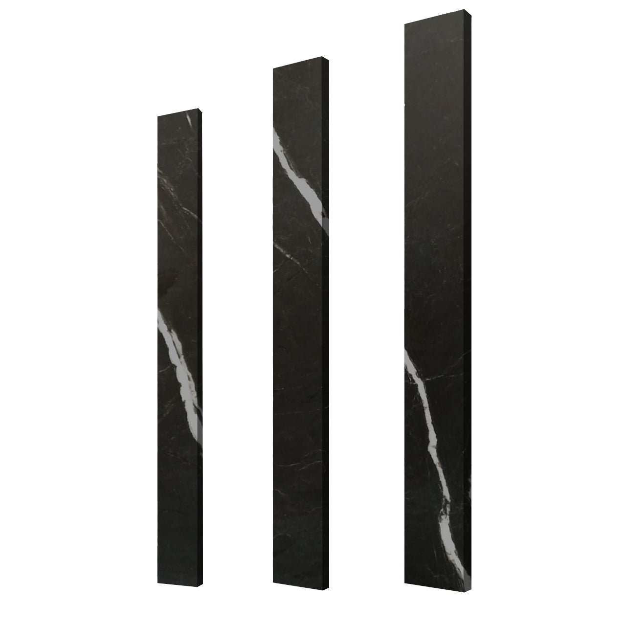 Nero Marquina Black Marble 6" x 48" Door Threshold Saddle Polished