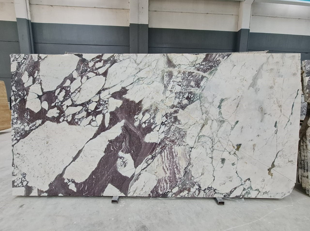 Calacatta Viola Marble 1 1/4" Thickness Slab Honed