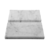 Carrara White Italian Marble 3" x 6" Bullnose Trim Tile Polished