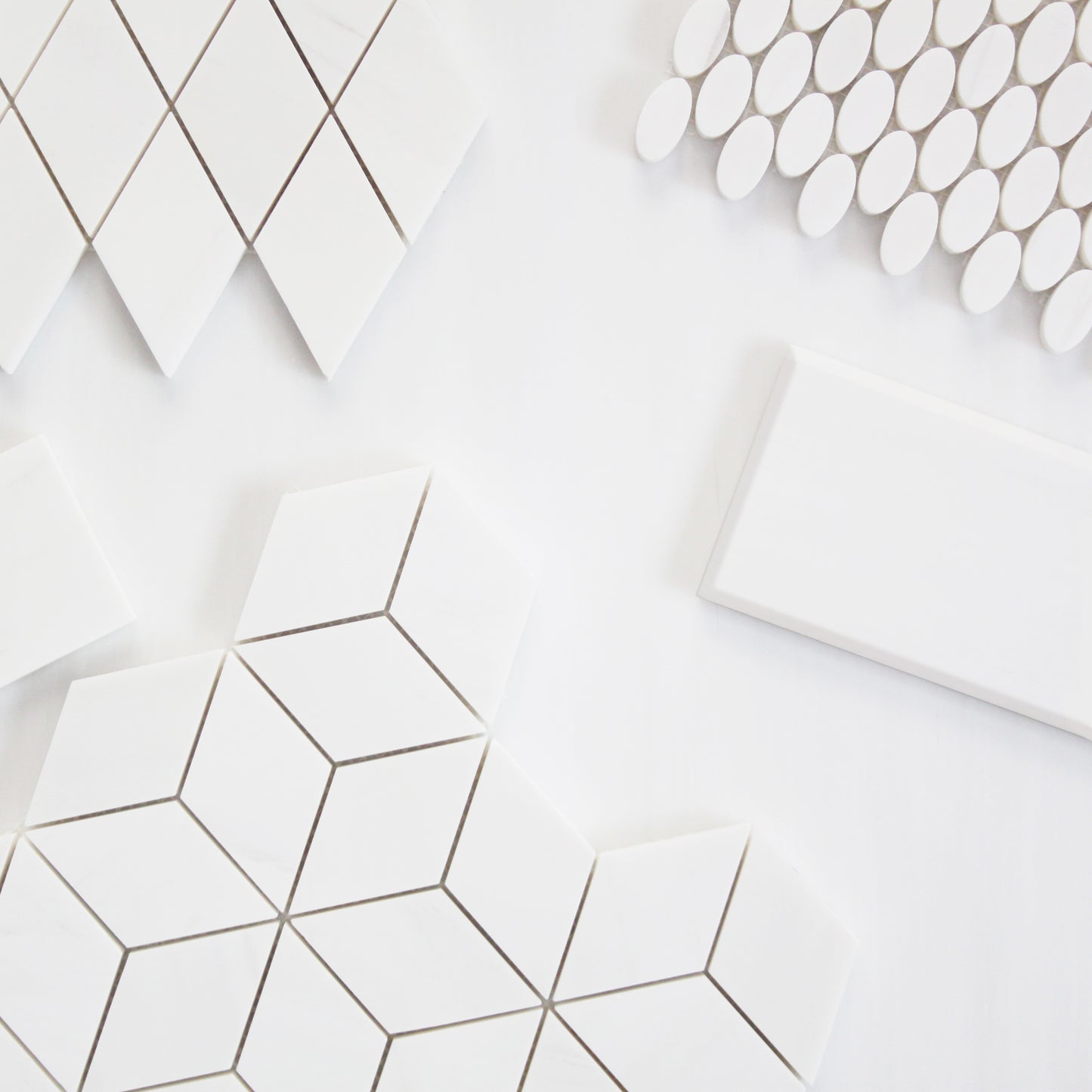 6x12 Bianco Dolomite Marble Wide Bevel Subway Tile Polished