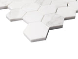 Calacatta Gold Italian Marble 2" Hexagon Mosaic Tile Polished