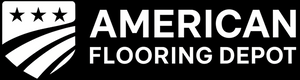 American Flooring Depot logo with a patriotic design