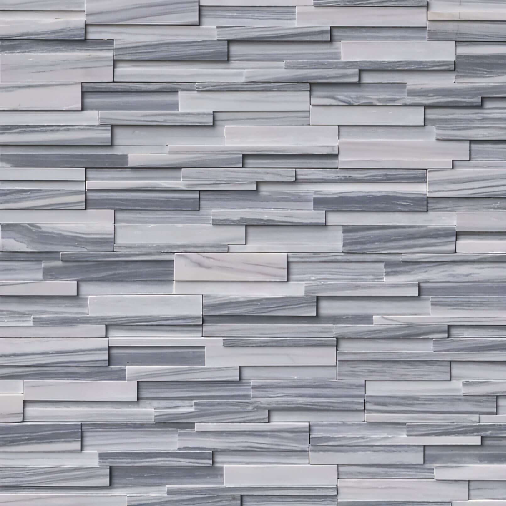 Alaska Gray 3D Honed 6x24 Panel