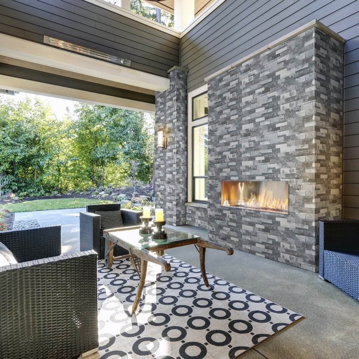 Alaska Gray XL 9x24 Stacked Stone Panel