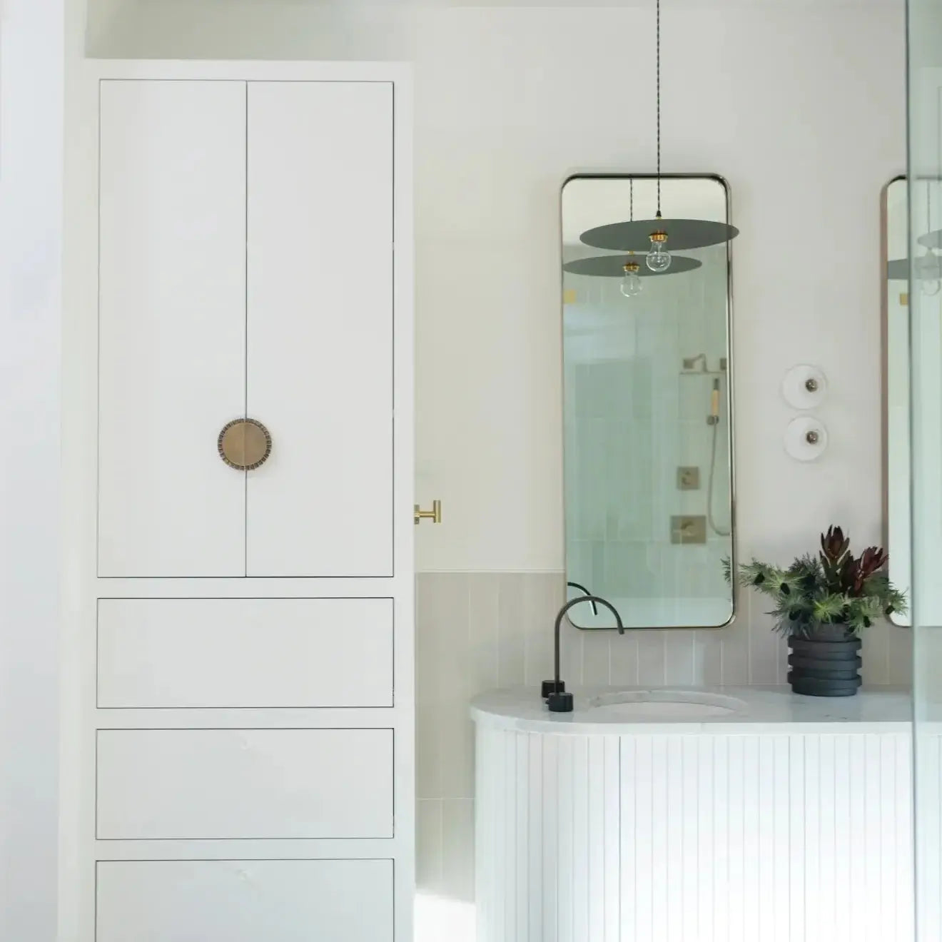 Allora 3" x 24" Matte Porcelain Tile in Solid White