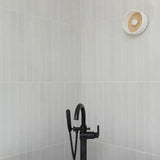 Allora 3" x 24" Matte Porcelain Tile in Solid White