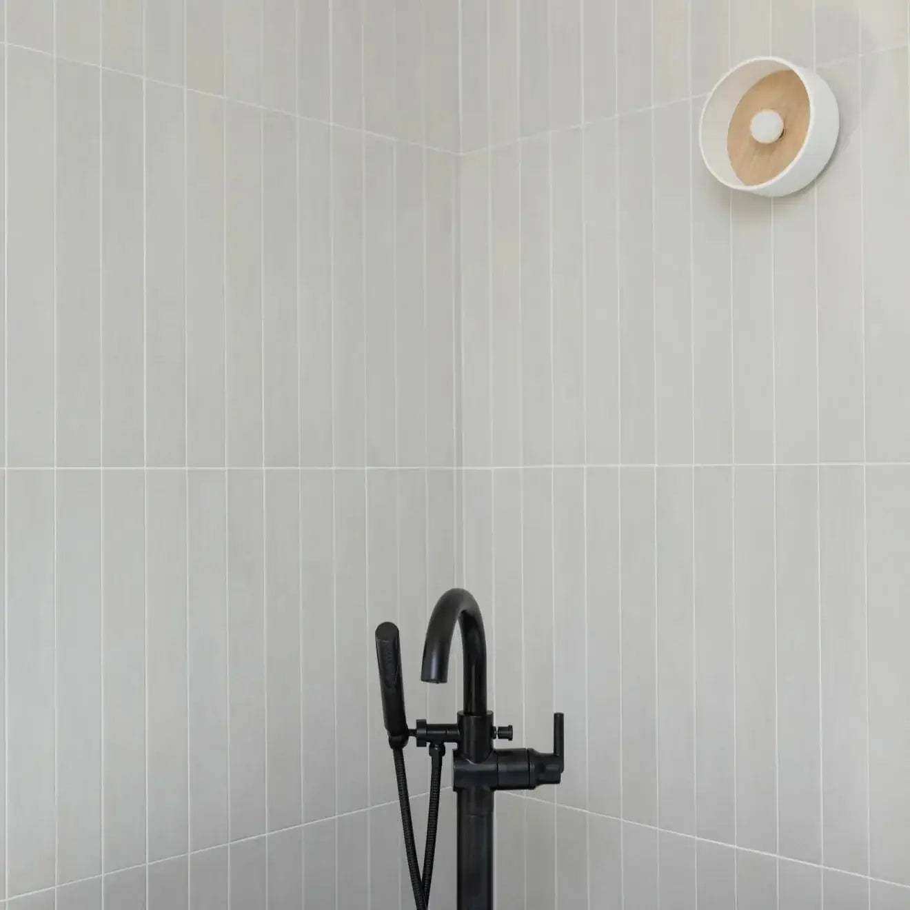 Allora 3" x 24" Matte Porcelain Tile in Solid White