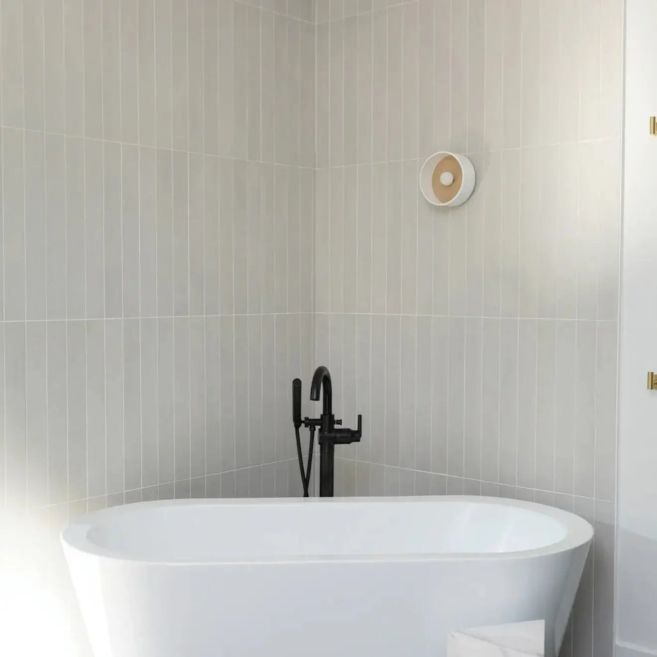 Allora 3" x 24" Matte Porcelain Tile in Solid White