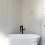 Allora 3" x 24" Matte Porcelain Tile in Solid White