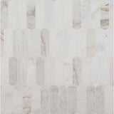 Arabescato Calacatta White Picket Honed Mosaic
