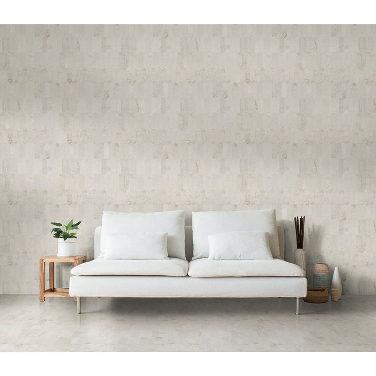 Arabescato Calacatta White Picket Honed Mosaic
