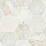 Arabescato Venato 8” Hexagon Honed