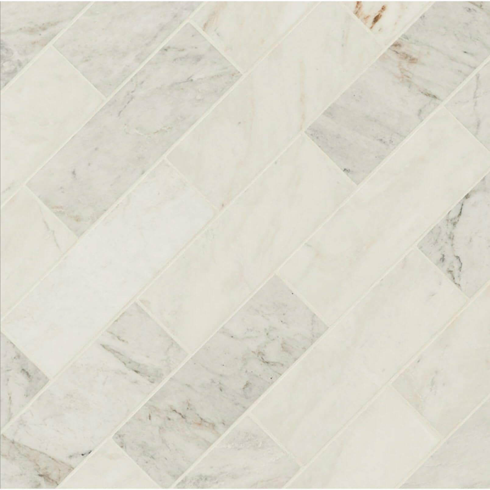 Arabescato Venato Calacatta White 4x12 Honed