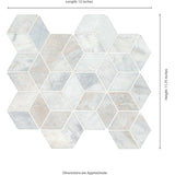 Arabescato Venato Calacatta White Cube Honed Mosaic Tile